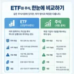 ETF와 개별주식 차이: 초보 투자자가 꼭 알아야 할 3가지 선택 기준 ETF와 개별주식 차이
