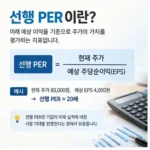 선행 PER 분석법: 예상 실적을 활용한 주식 가치평가와 투자 전략 5가지 선행 PER 이란